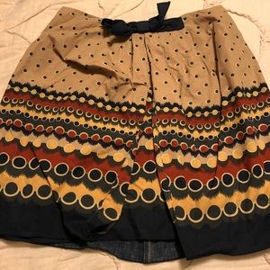 Anthropologie patterned skirt